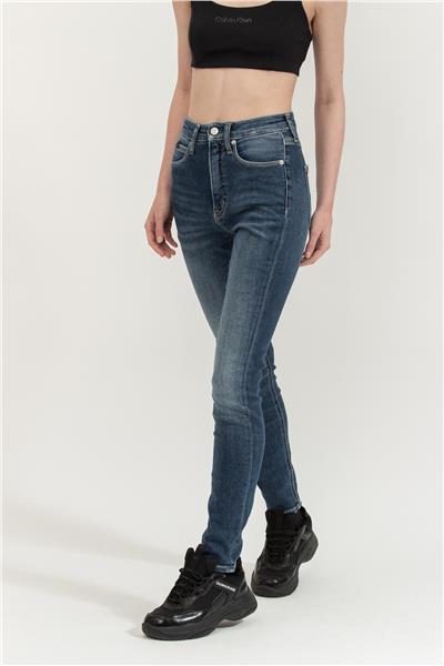 Calvin Klein High Rise Skinny Kadın Jean Pantolon Lacivert