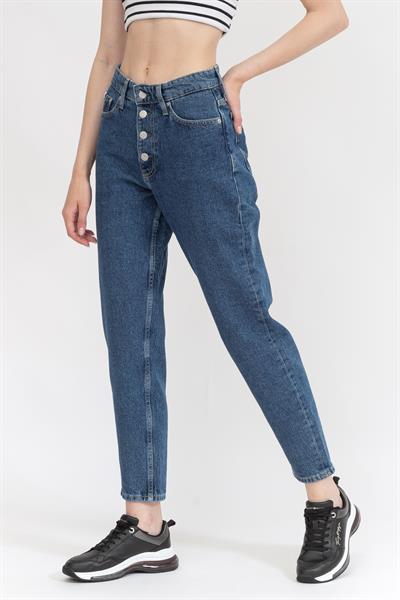 Calvin Klein High Rise Skinny Kadın Jean Pantolon Lacivert