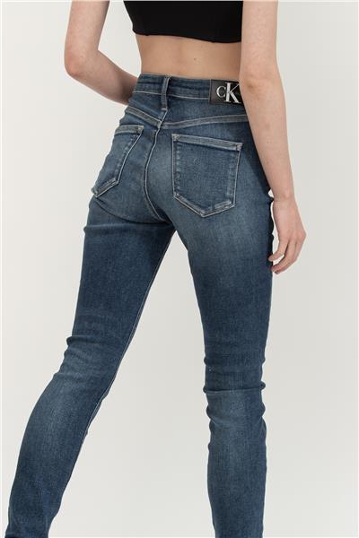 Calvin Klein High Rise Skinny Kadın Jean Pantolon Lacivert