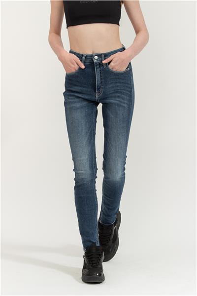 Calvin Klein High Rise Skinny Kadın Jean Pantolon Lacivert