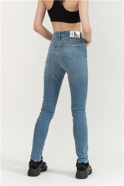 Calvin Klein High Rise Skinny Kadın Jean Pantolon Lacivert