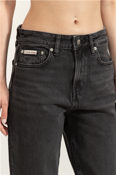 Calvin Klein High Rise Straight M Kadın Jean Pantolon