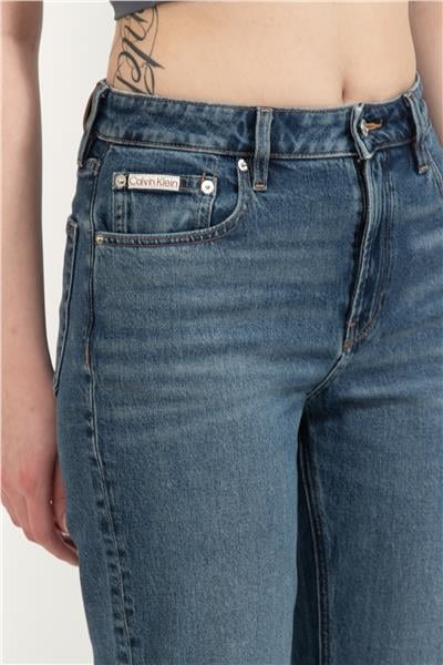 Calvin Klein High Rise Straight Stanton Kadın Jean Pantolon