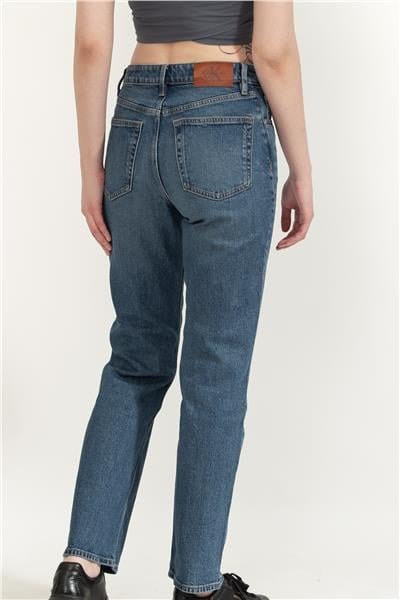 Calvin Klein High Rise Straight Stanton Kadın Jean Pantolon