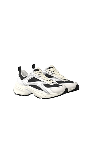 Calvin Klein Hike Run Ckstripe Mesh Met Kadın Sneaker Siyah