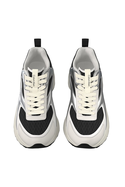 Calvin Klein Hike Run Ckstripe Mesh Met Kadın Sneaker Siyah