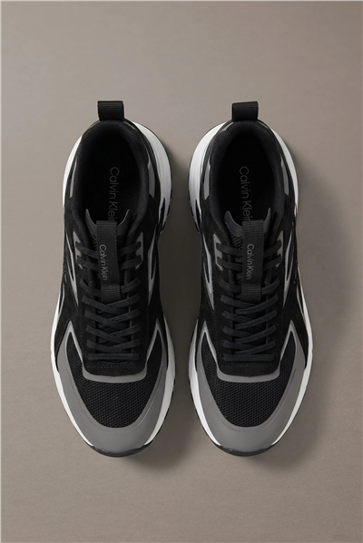 Calvin Klein Hike Runner Ck Stripe Mix Ny-Su Erkek Sneaker Siyah