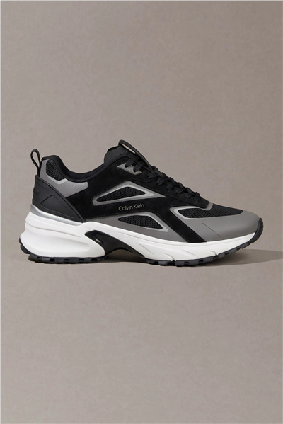 Calvin Klein Hike Runner Ck Stripe Mix Ny-Su Erkek Sneaker Siyah