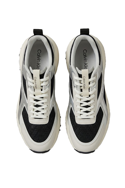 Calvin Klein Hike Runner Ckstripe Met Mix Mat Erkek Sneaker Siyah