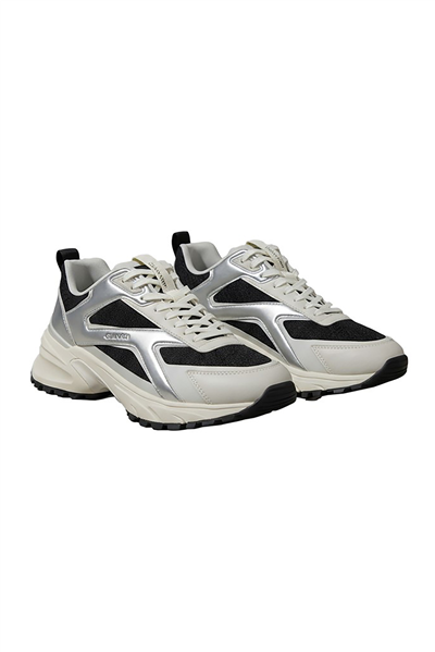 Calvin Klein Hike Runner Ckstripe Met Mix Mat Erkek Sneaker Siyah