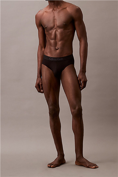 Calvin Klein Hip Brief 3Pk Erkek 3lü Boxer Siyah