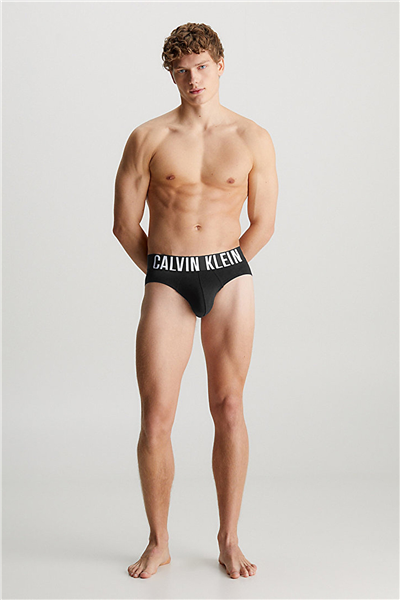 Calvin Klein Hip Brief 3Pk Erkek 3lü Boxer Siyah