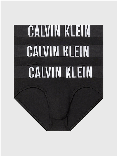 Calvin Klein Hip Brief 3Pk Erkek 3lü Boxer Siyah