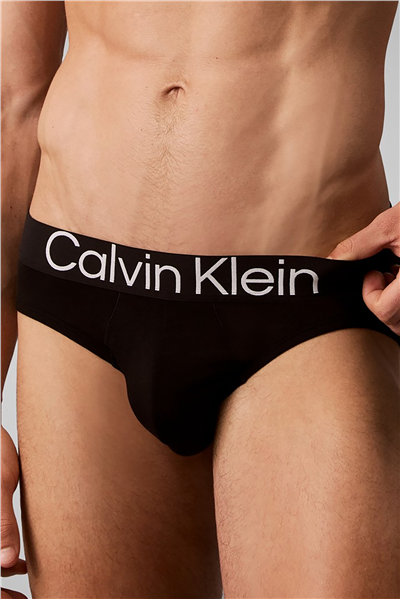 Calvin Klein Hip Brief 3Pk Erkek 3lü Boxer Siyah
