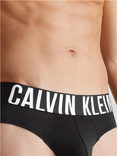 Calvin Klein Hip Brief 3Pk Erkek 3lü Boxer Siyah