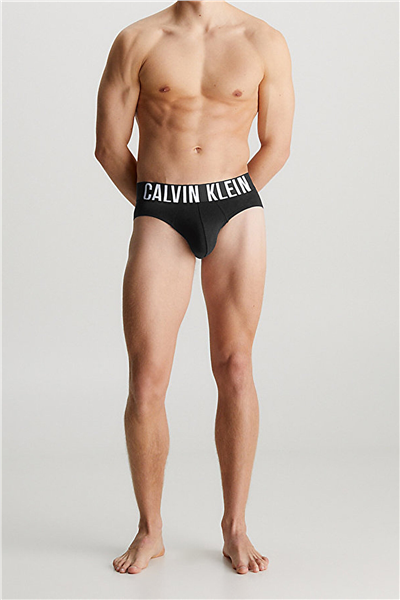 Calvin Klein Hip Brief 3Pk Erkek 3lü Boxer Siyah