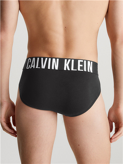 Calvin Klein Hip Brief 3Pk Erkek 3lü Boxer Siyah