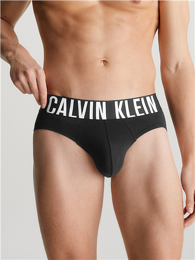 Calvin Klein Hip Brief 3Pk Erkek 3lü Boxer Siyah