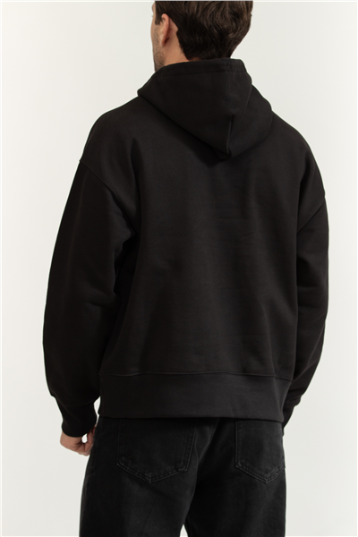 Calvin Klein Hvy Weight Terry CK Emblem Hoodi Erkek Kapüşonlu Sweatshirt