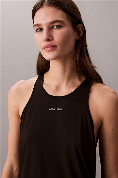 Calvin Klein Icon Sport Actıve Tank Kadın Kolsuz T-Shirt Siyah