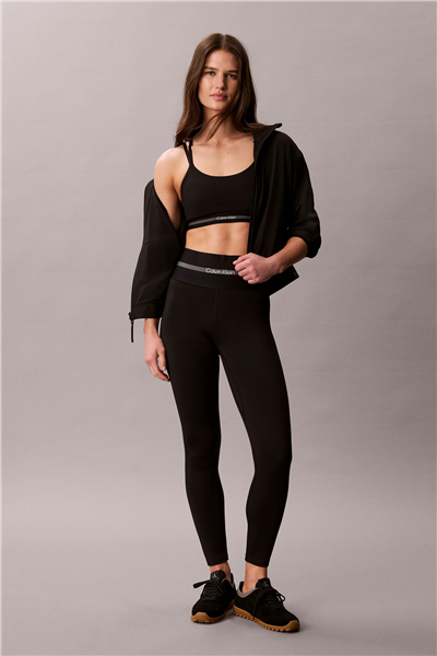 Calvin Klein Icon Sport Wıde Wb 7/8 Leggıng Kadın Tayt Siyah