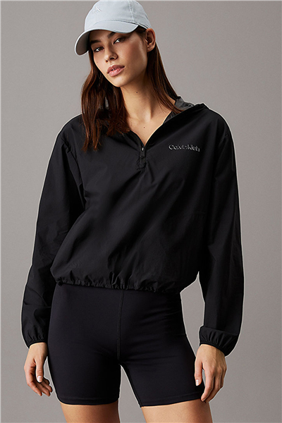 Calvin Klein Icon Sport Wınd Jacket Kadın Rüzgarlık Siyah