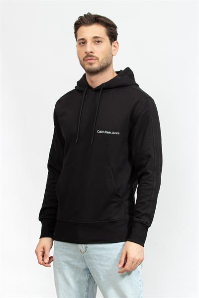 Calvin Klein Institutional Erkek Kapüşonlu Sweatshirt
