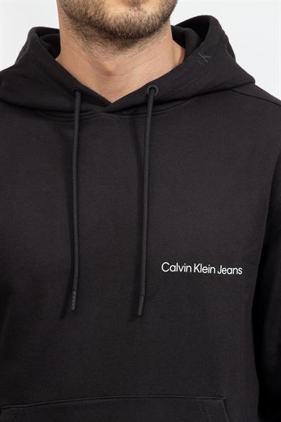 Calvin Klein Institutional Erkek Kapüşonlu Sweatshirt