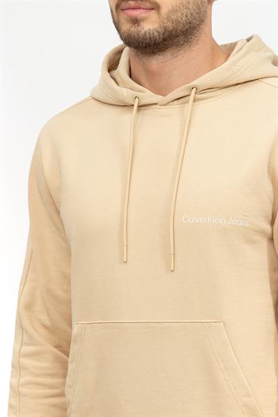 Calvin Klein Institutional Erkek Kapüşonlu Sweatshirt