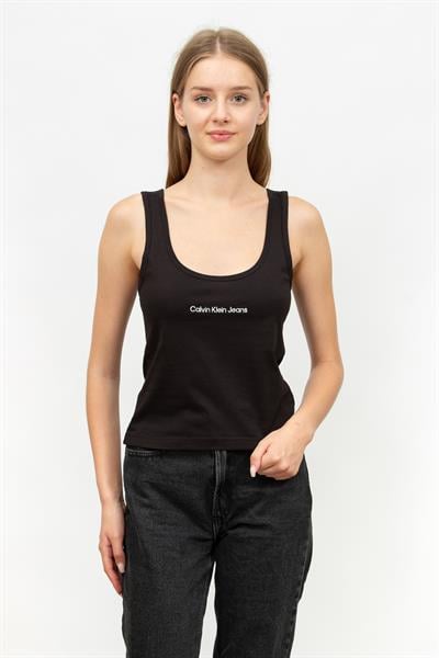 Calvin Klein Institutional Straight Kadın Bisiklet Yaka T-Shirt