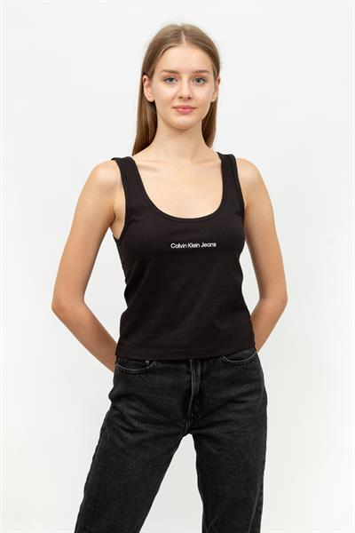 Calvin Klein Institutional Straight Kadın Bisiklet Yaka T-Shirt