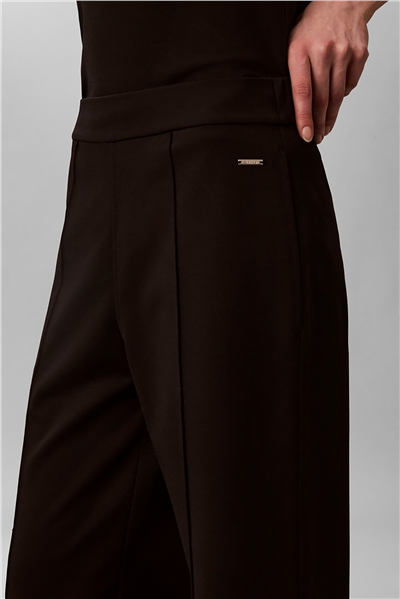 Calvin Klein Interlock Wıde Leg Pull On Pant Kadın Pantolon Siyah