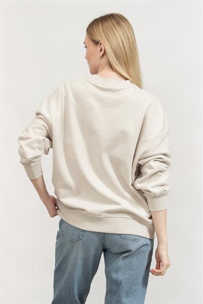 Calvin Klein Kadın Bisiklet Yaka Sweatshirt