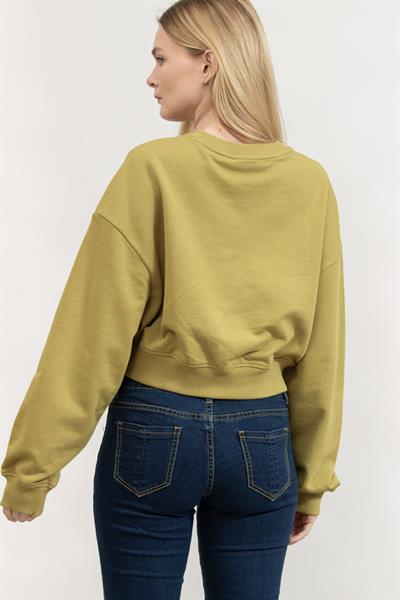 Calvin Klein Kadın Bisiklet Yaka Sweatshirt