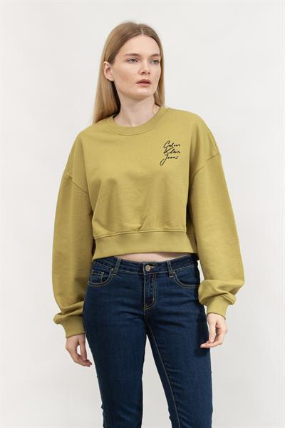 Calvin Klein Kadın Bisiklet Yaka Sweatshirt