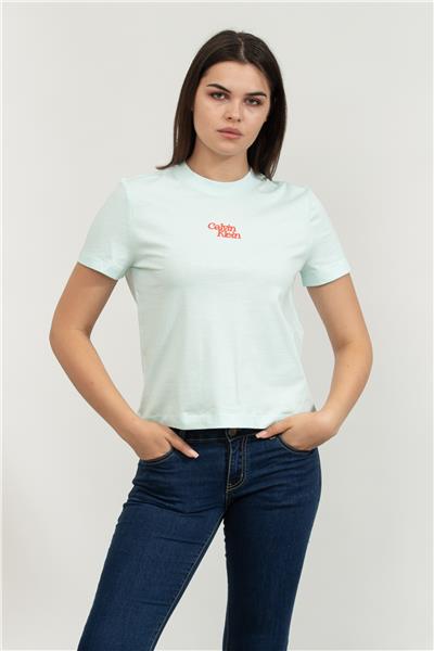 Calvin Klein Kadın Bisiklet Yaka T-Shirt