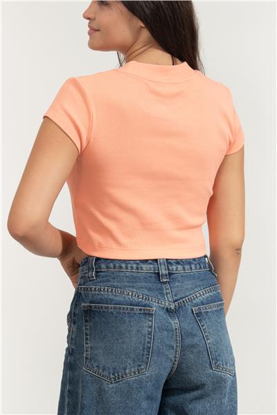 Calvin Klein A- Monogram Baby Tee Kadın Bisiklet Yaka T-Shirt