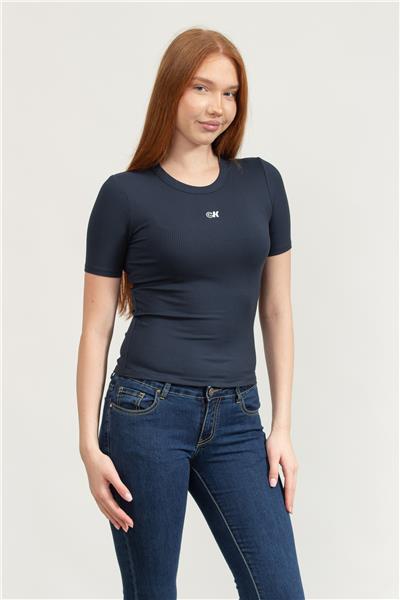 Calvin Klein Kadın Bisiklet Yaka T-Shirt