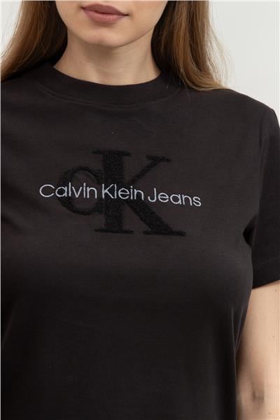 Calvin Klein Kadın Bisiklet Yaka T-Shirt Siyah