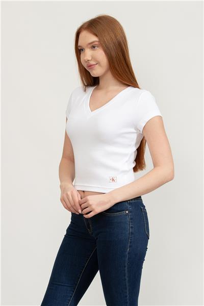 Calvin Klein Kadın Bisiklet Yaka T-Shirt