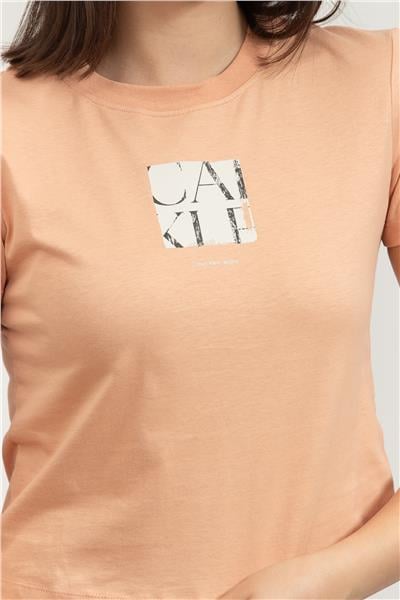 Calvin Klein Kadın Bisiklet Yaka T-Shirt
