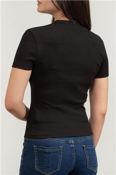 Calvin Klein Kadın Bisiklet Yaka T-Shirt