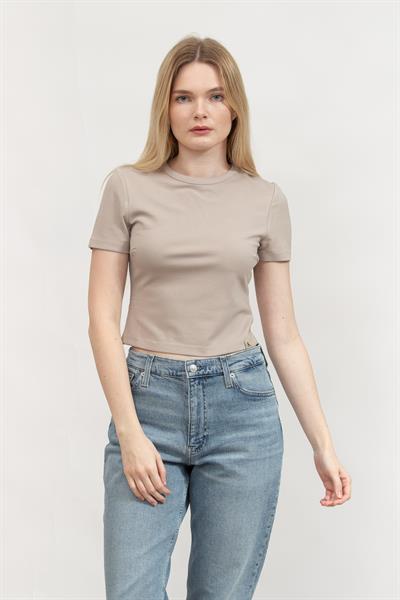 Calvin Klein Kadın Bisiklet Yaka T-Shirt