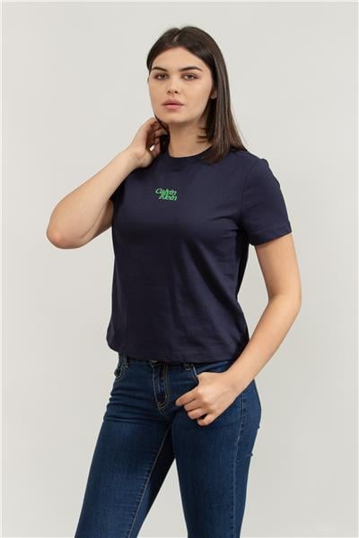 Calvin Klein Kadın Bisiklet Yaka T-Shirt