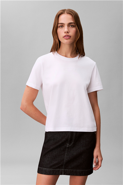 Calvin Klein Kadın Bisiklet Yaka T-Shirt