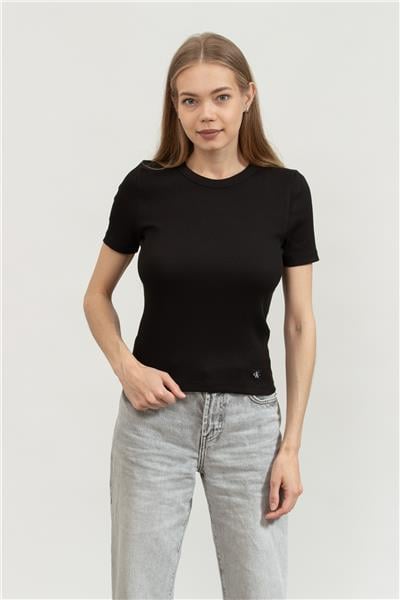 Calvin Klein Kadın Bisiklet Yaka T-Shirt
