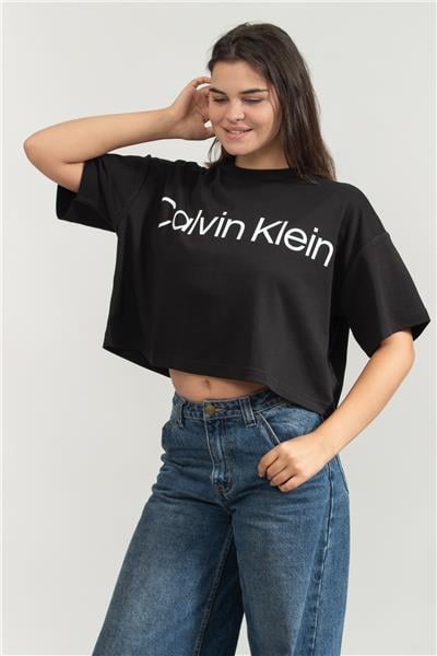 Calvin Klein Kadın Bisiklet Yaka T-Shirt