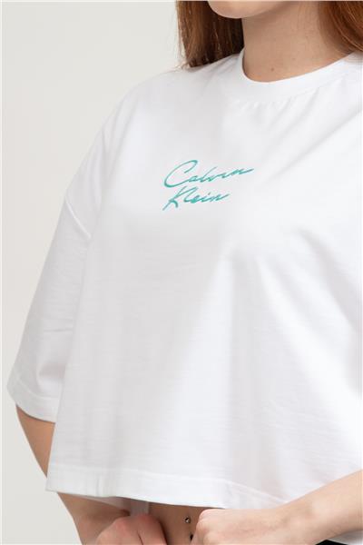Calvin Klein Kadın Bisiklet Yaka T-Shirt