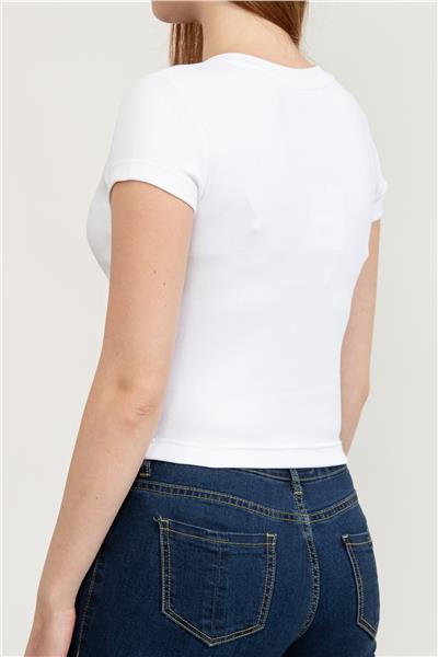 Calvin Klein Kadın Bisiklet Yaka T-Shirt