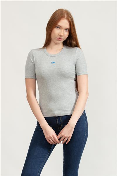 Calvin Klein Kadın Bisiklet Yaka T-Shirt